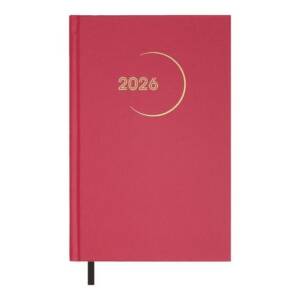 Щоденник датов. 2026 MADAM , A5, малиновий, бумвініл