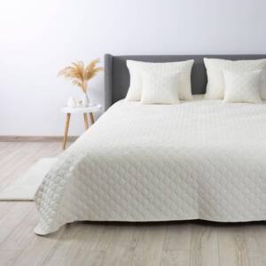 ТЕП Покривало ТЕП "VELOUR" 150*210 см, Молочний/Ромб круглий
