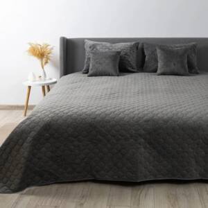 ТЕП Покривало ТЕП "VELOUR" 180*240 см 1шт, Світло-сірий/Ромб круглий