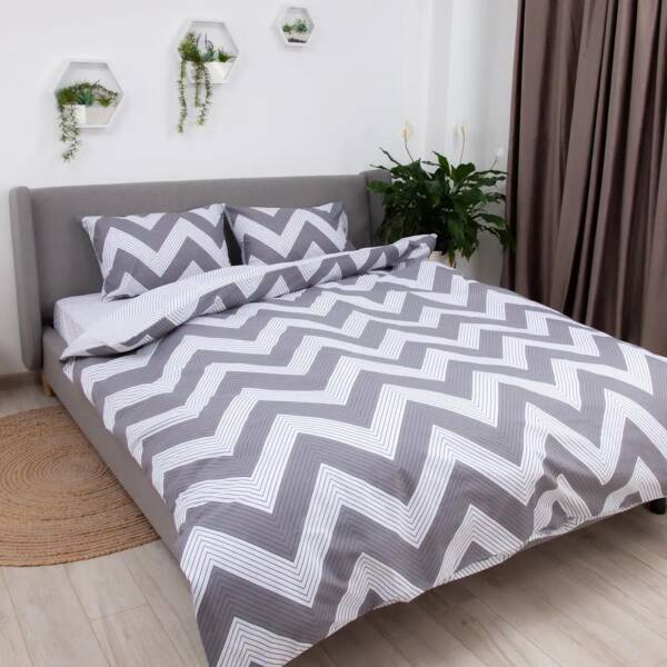 Комплект постільної білизни ТЕП "Happy Sleep" євроGrey Peak, 50x70
