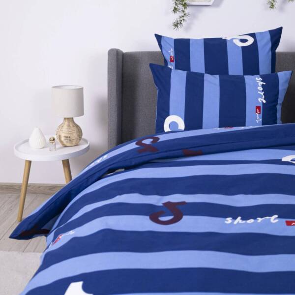 Комплект постільної білизни ТЕП "Soft dreams" полуторнийLine Blue, 70x70