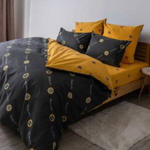 Комплект постільної білизни ТЕП "Soft dreams" євроGrey and Orange, 70x70