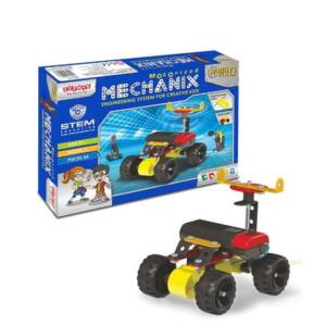 Металевий конструктор з електромотором "ROBOTIX" №0 (84 елм./5 моделей)