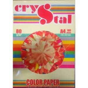 Папір кольор. А4 80 г/м (100 арк.) паст. Cream 110 (кремовий) "CRYSTAL COLOR PAPER"
Код УКТ ЗЕД 4802