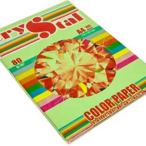 Папір кольор. А4 80 г/м (100 арк.) паст. Green 190 (зелений) "CRYSTAL COLOR PAPER"
Код УКТ ЗЕД 4802