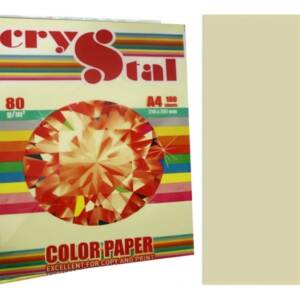 Папір кольор. А4 80 г/м (100 арк.) паст. Ivory 100 (слон. кістка) "CRYSTAL COLOR PAPER"
Код УКТ ЗЕД 4802