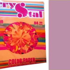 Папір кольор. А4 80 г/м (100 арк.) паст. Lavender 185 (ліловий) "CRYSTAL COLOR PAPER"
Код УКТ ЗЕД 4802