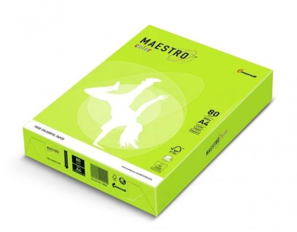 Папip кольор. А4 80г/м2 (500 арк.) неон МС NEOGN Neon Green (зелений)
Код УКТ ЗЕД 4802562000