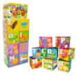 гр Кубики 10950 (36/2) "4FUN Game Club", "Їжа", 8 штук, м'які, водонепроникна тканина, літери, цифри