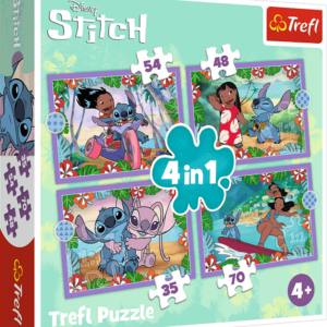 46336 Trefl Пазли "4in1 (35, 48, 54, 70)" Lilo&Stitch Шалений день