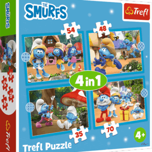 46565 Trefl Пазли "4in1 (35, 48, 54, 70)" The Smurfs Село Смурфів