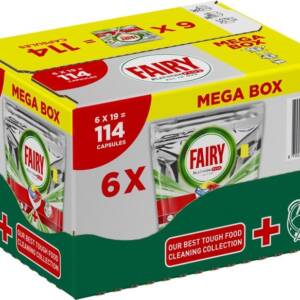 36317 FAIRY Platinum Плюс Все в Одному Засіб д/миття посуд капсул д/автомат машин Лимон 114шт