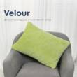 Подушка декоративна "VELURE" 50*70 см (650г) салатовий