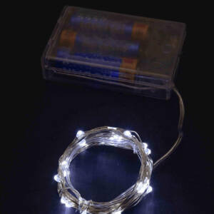 Роса на батарейках 30 LED, 3м,+USB  білий