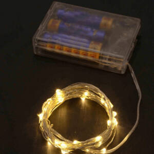 Роса на батарейках 30 LED, 3м, білий теплий   (250)