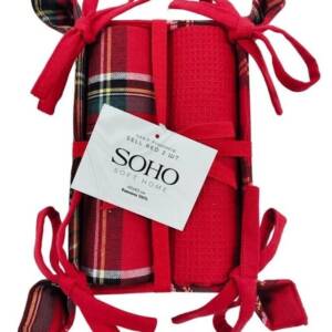 Кухонний текстиль SOHO Наб. руш. 40*60см бавовна 100% Sell Red хліб. 2 шт.