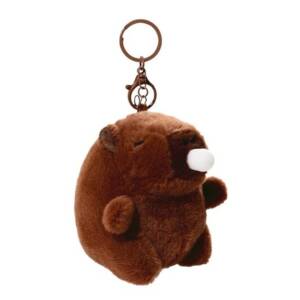 МЯ'КА ІГРАШКА БРЕЛОК КАПІБАРА З СОПЛЕЮ 12 СМ (12 ШТ В ПАКЕТІ)