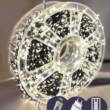 Роса-мішура 20m 800LED, зелений провід, 8 режимів +USB, пульт ДК, білий  (30)