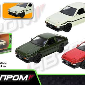 Іграшка машина мет. АВТОПРОМ  арт. 10022 (48шт/2)  5 inch,3 кольори Toyota AE86, відкр.двері, у кор.16,5*7*8см
