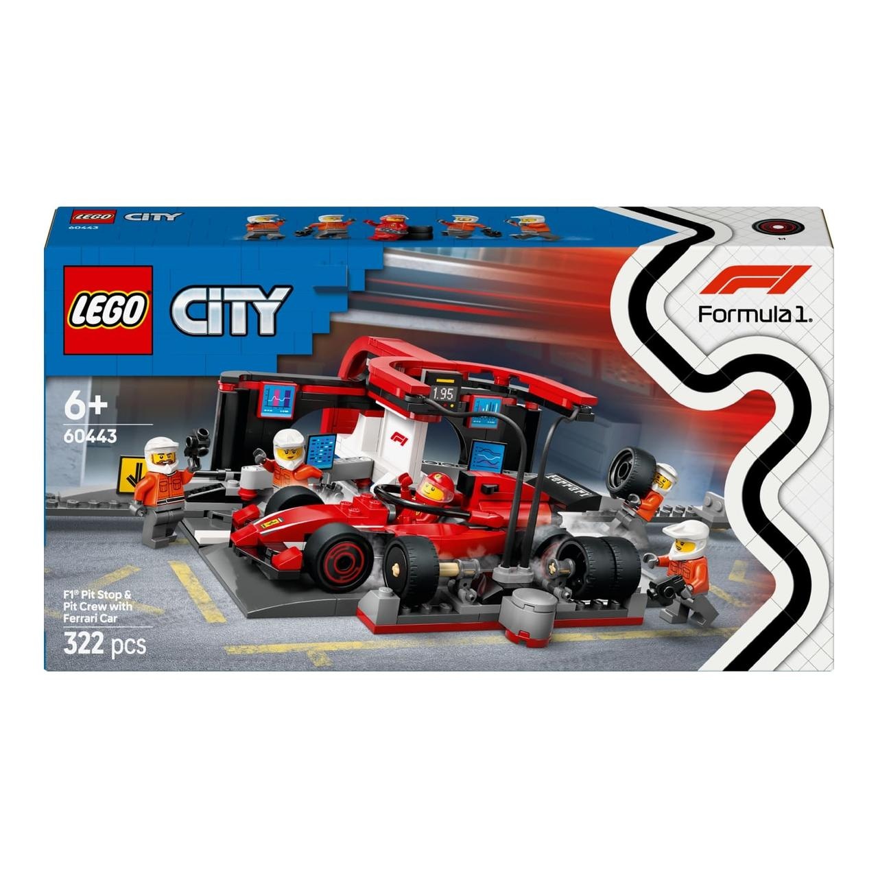 12496 LEGO City Конструктор Піт-стоп і піт-екіпаж F1® з болідом Ferrari 322 дет. 12496 LEGO City Конструктор Піт-стоп і піт-екіпаж F1® з болідом Ferrari 322 дет.
