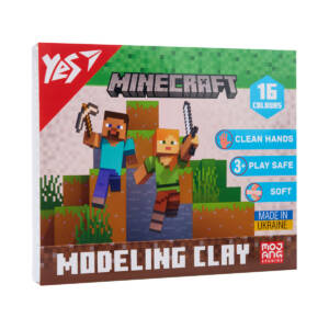 Пластилін Yes, 6 кол., 120г "Minecraft"