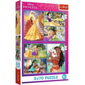 44400 Trefl Пазли "2x70" Princess Казкові дні