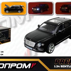 Машина мет. АВТОПРОМ арт. 68369 (48шт/2) 1:34 BENTLEY BENTAYGA, батар, світло, звук, відкр.двері, короб. 18*9*7 см