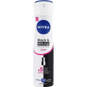 СПРЕЙ Д/ЖІНОК ДЕО НЕВИДИМИЙ ЗАХИСТ CLEAR NIVEA 150 МЛ. /6596 /5281