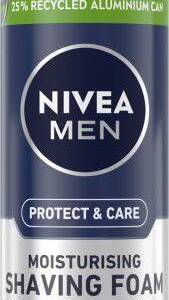 ПІНА ДЛЯ ГОЛІННЯ ЗАХИСТ ТА ДОГЛЯД NIVEA 200 МЛ. /2599