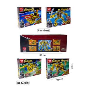 КОНСТРУКТОР NINJAGO YZ7089 (8шт в блоці) (94-96) ДЕТАЛЕЙ)
