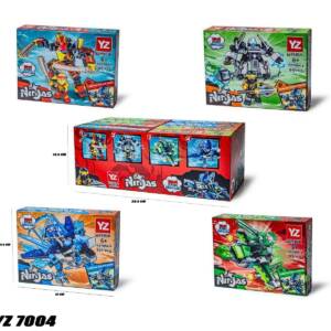 КОНСТРУКТОР NINJAGO YZ7004  (94+ДЕТАЛІ В БЛОЦІ 8 ШТ)