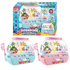 Музичний акваріум 49579 (24) "WToys", 2 кольори, ОЗВУЧУВАННЯ УКРАЇНСЬКОЮ МОВОЮ, підсвічування, казки, пісні, Bluetooth, нічник, USB-кабель, в коробці