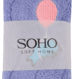 Текстиль банний SOHO Рушник 25*50 см, мікроф. Dolphin Purple упак. 4 шт