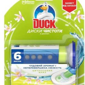 DUCK диски чистоти для унітазу  Цитрусовий бриз 6 дисків  372171
