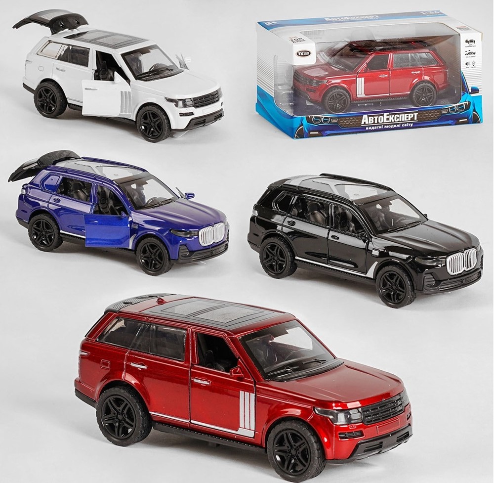 Машинка MG - 60712 (120/2) "Авто Експерт", 4 види, 1:36, світло, звук, інерція, в коробці ВИДАЄТЬСЯ МІКС ВИДІВ