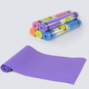 Килимок для йоги С 36547 (30) 5 кольорів, товщина 4 мм, 175х60х0,4 см,