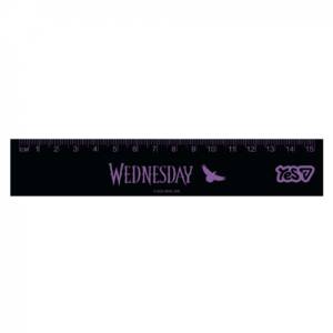 Лінійка Yes 15 см "Wednesday"