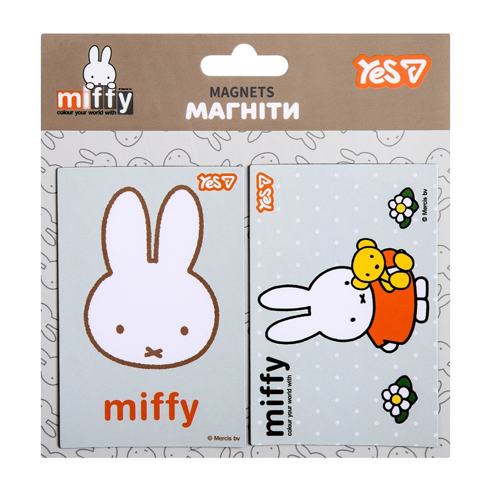 Магніти Yes "Miffy", 6х9 см, 2 шт