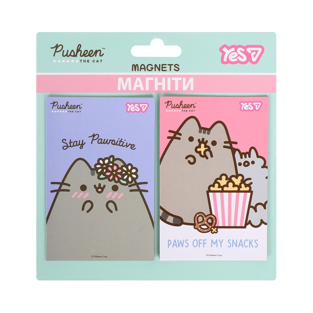 Магніти Yes "Pusheen", 6х9 см, 2 шт
