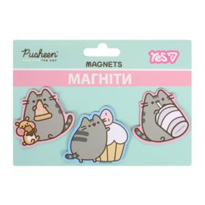 Магніти фігурні Yes "Pusheen.Snack time", 3 шт