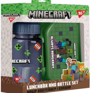 Набір контейнер і пляшка Yes "Minecraft", 2 предмети