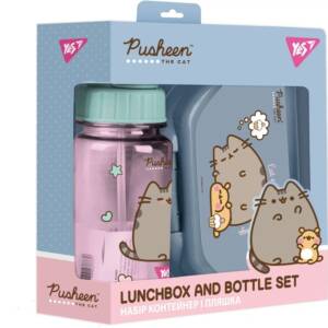 Набір контейнер і пляшка Yes "Pusheen", 2 предмети