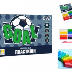Пластилін Yes, 8 кол., 160г "Football"