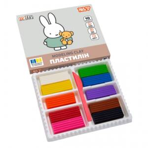 Пластилін Yes, 10 кол., 200г "Miffy"