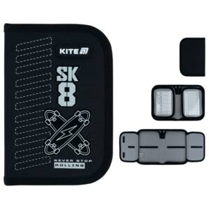 Пенал Kite 1 від., 2 відв., без наповнення 622 Skate