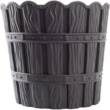 Горщик для квітів VIOLET HOUSE 1048 BAMBOO DARK GREY д/квітів із дренажем 7 л.