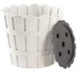 Горщик для квітів VIOLET HOUSE 1050 BAMBOO WHITE д/квітів із дренажем 10 л.