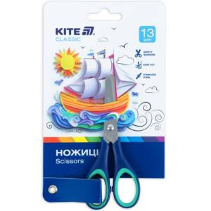 Ножиці дитячі з гум. вставками, 13см Kite Classic