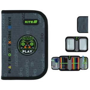 Пенал Kite 1 від., 2 відв., з наповненням 622H Good Game