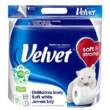 Velvet туалетний папір Soft White 4 рулони 3 шари 150 відривів